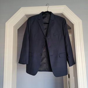 CALVIN KLEIN BOYS SIZE 16 NAVY PINSTRIPE BLAZER